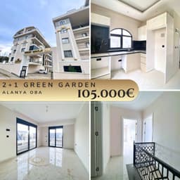 Срочная продажа дуплекса в Green Garden, Алания - вид на море, 105000 евро